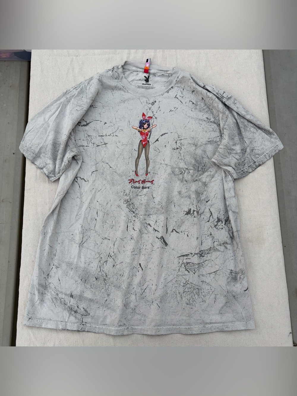 Playboy x Color Bars Anime Bunny Tokyo Club Tight Squeeze T-Shirt, Streetwear